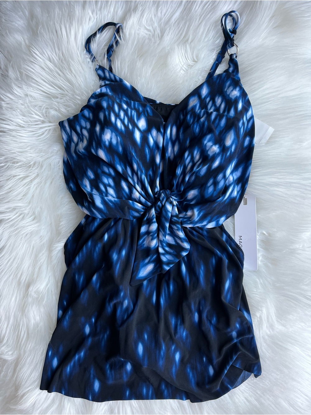 🆕 Magicsuit Indio Kami Swimdress Pockets Blue Size 12 Women’s - Picture 6 of 14